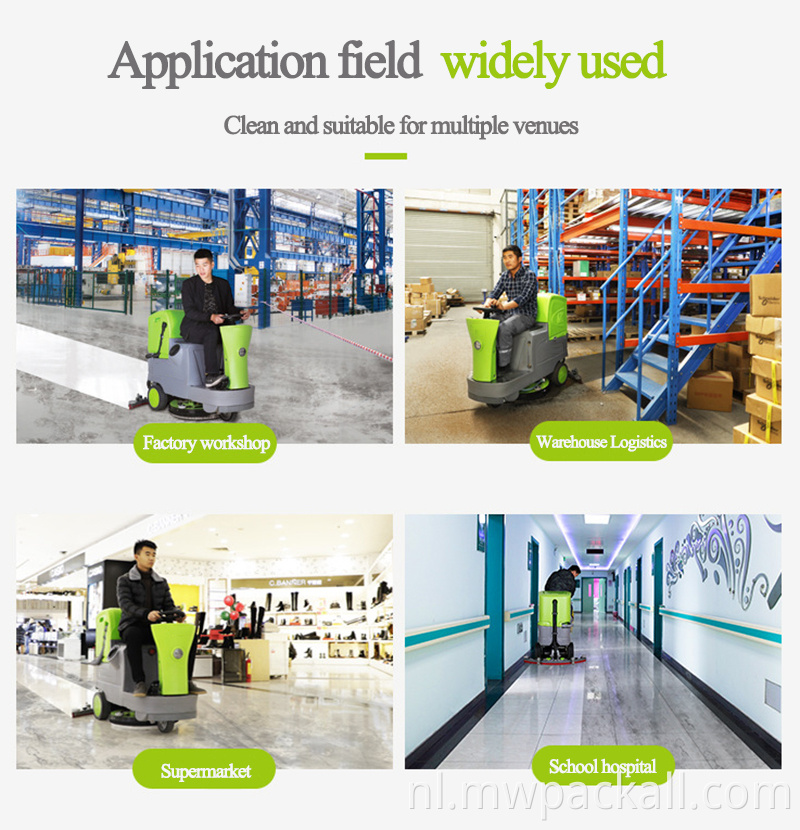 Ziekenhuis/fabriek/magazijn/supermarkt automatisch lopen goede prijs vloerreiniging wassen scrubber machine te koop